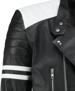 Tyler Durden Fight Club Mayhem Edition Leather Biker Jacket