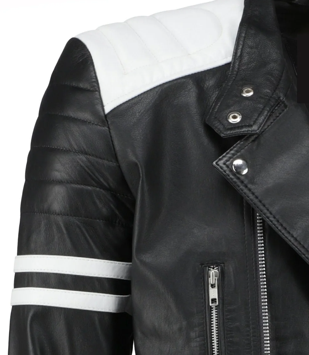 Tyler Durden Fight Club Mayhem Edition Leather Biker Jacket