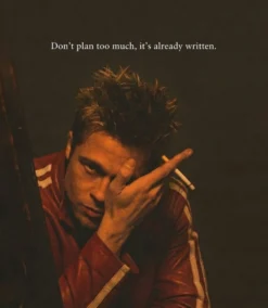Tyler Durden Mayhem Red & White Leather Jacket