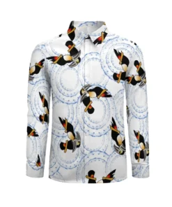 Alternative view of Tyler Durden Toucan Shirt – Iconic Fight Club Vintage Design