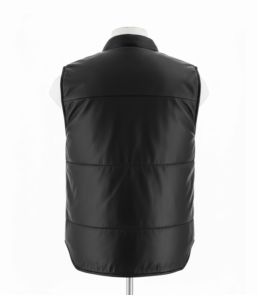 Tyler Vest Vintage Fight Club Leather Vest Tyler Durden Outfit (1)