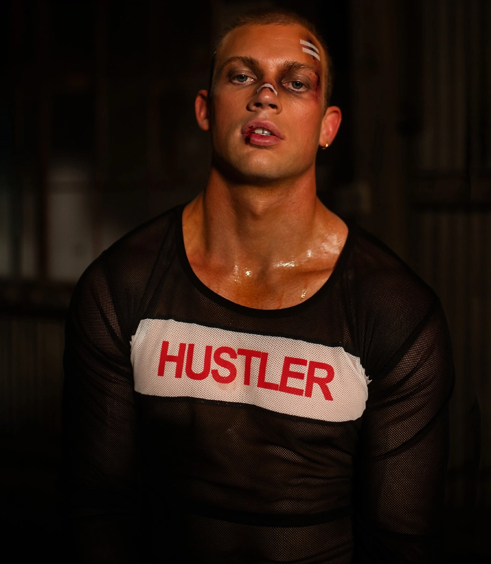 Tyler Durden Fight Club Hustler Mesh Jersey Shirt Brad Pitt Inspired